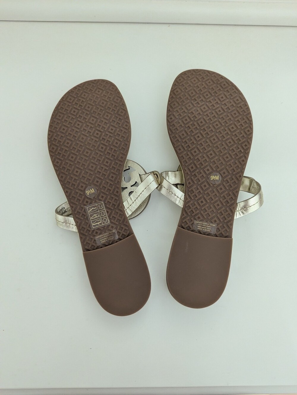 NWOT! Tory Burch Miller Studded Sandal In Gold Size 9.5 - Picture 13 of 16